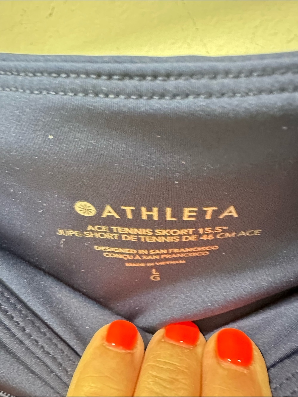 Athleta Blue Active Skort - Mini Athletic Skirt - Picture 5 of 5